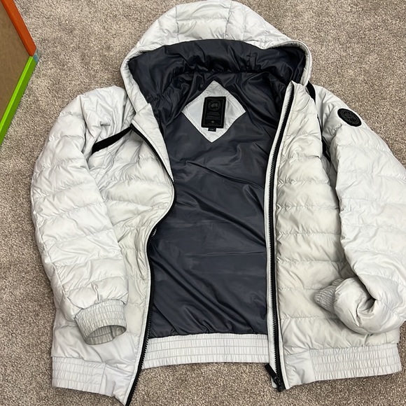 Women’s Canada Goose Richmond down hoody black label jacket - Silver - Picture 3 of 6
